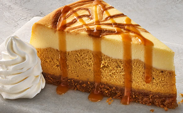 Olive Garden Pumpkin Cookie Butter Cheesecake $8.99