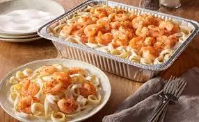 Olive Garden Shrimp Alfredo family-size pan $65.79
