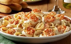 Olive Garden Shrimp Alfredo entrée $21.29