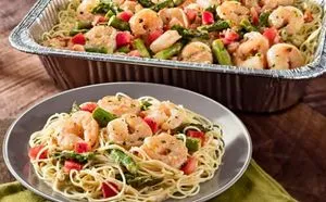 Olive Garden Shrimp Scampi family-size pan $63.79