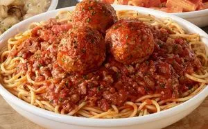 Olive Garden Lunch Spaghetti and Meatballs $11.49
