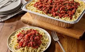 Olive Garden Spaghetti with Meat Sauce family-size pan $43.99