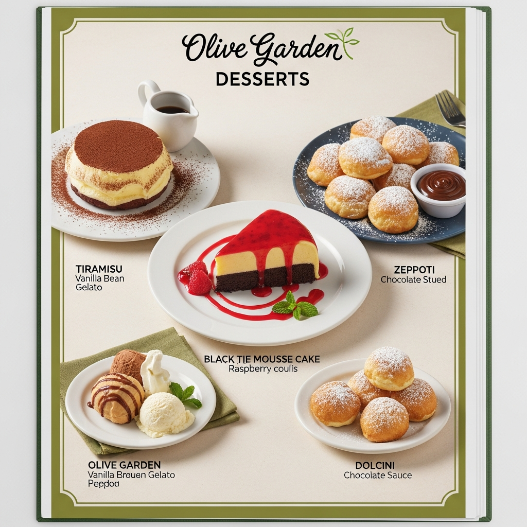 Desserts Menu