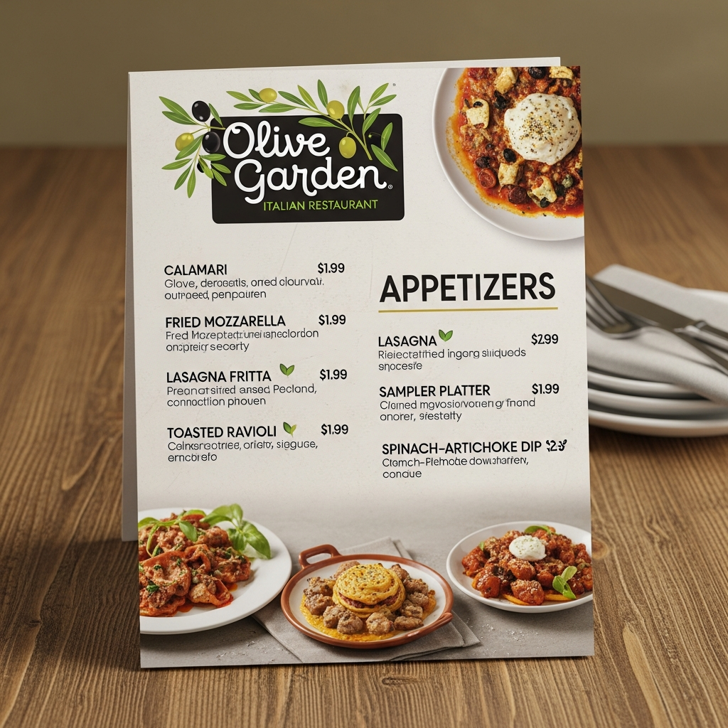 Appetizers Menu