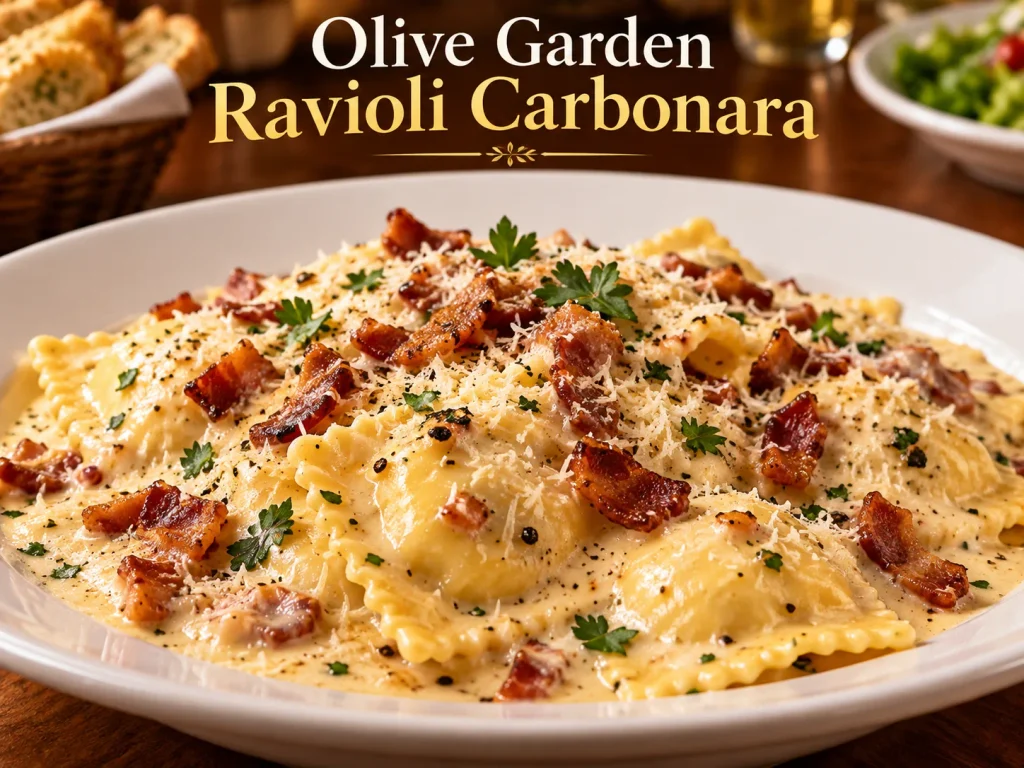 Olive Garden Ravioli Carbonara