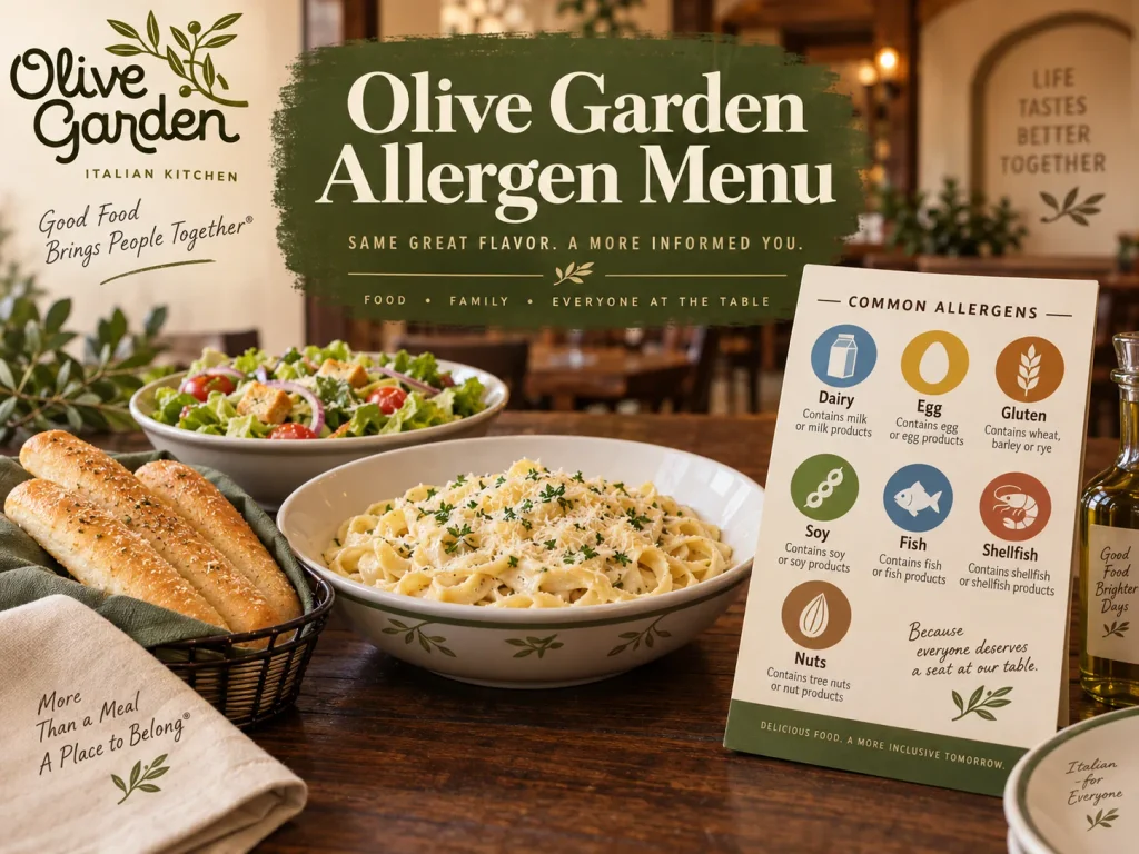 Olive Garden Allergen Menu