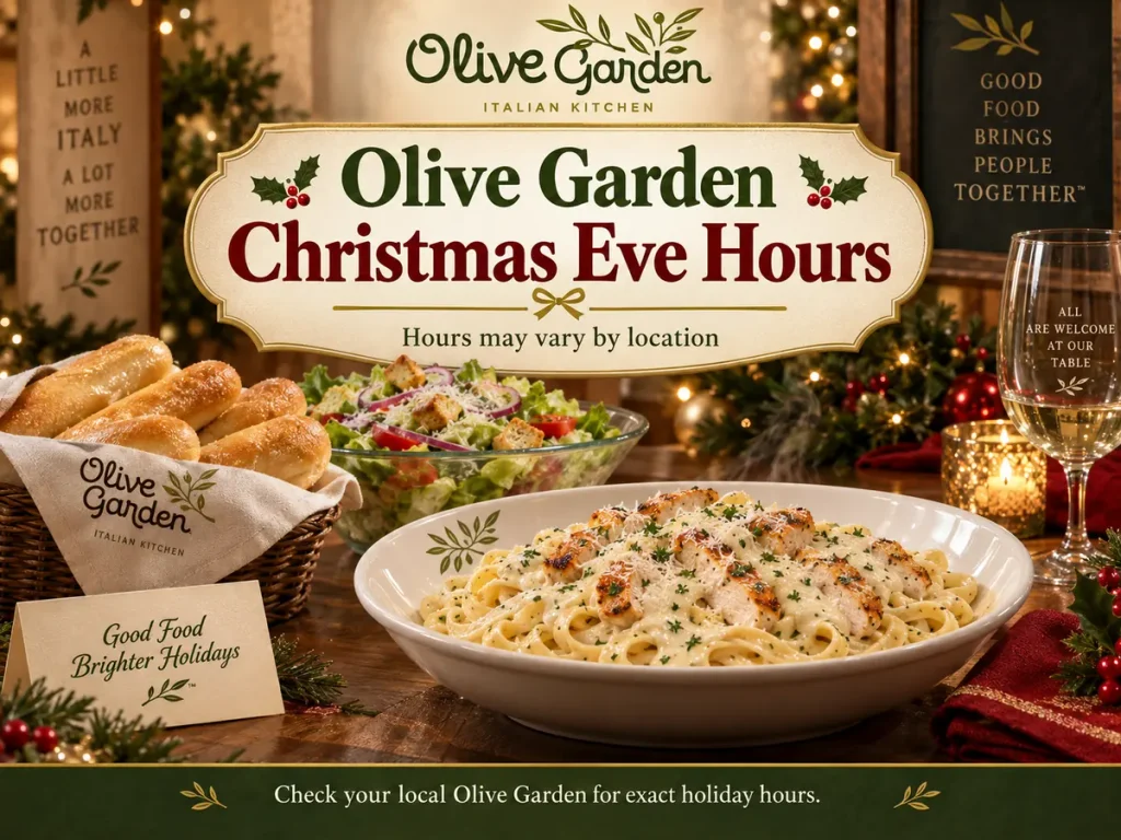Olive Garden Christmas Eve Hours